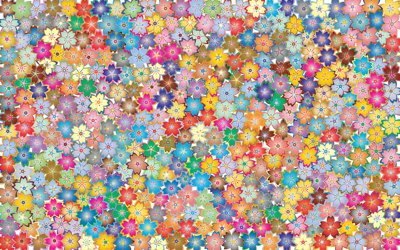 floral, flowers, background