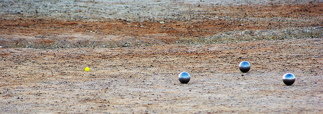 petanque, balls, cork