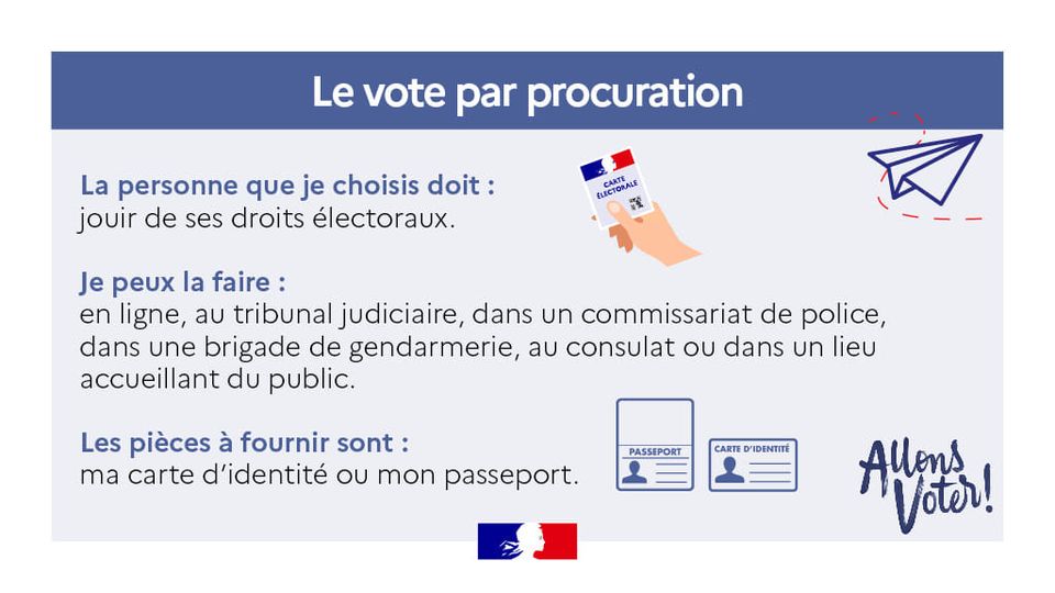 Image sur les démarches pour voter par procuration 