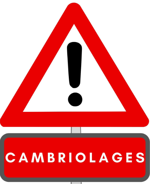 Panneau Cambriolages