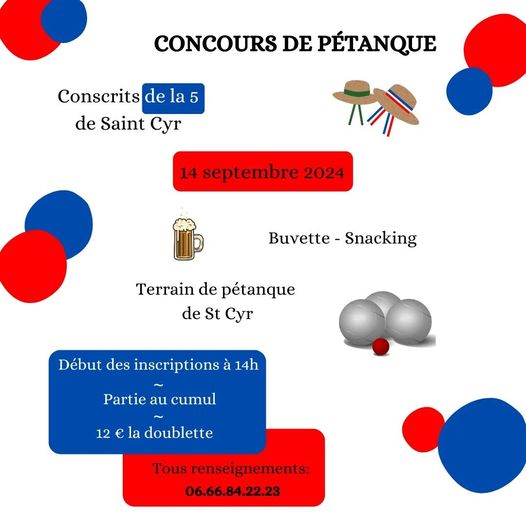 affiche pétanque conscrits le 14/09