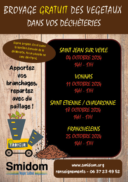FLyer Broyage végétaux du SMIDOM