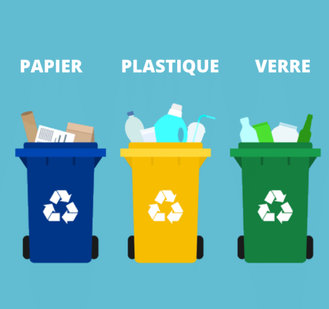 Poubelles tri sélectif