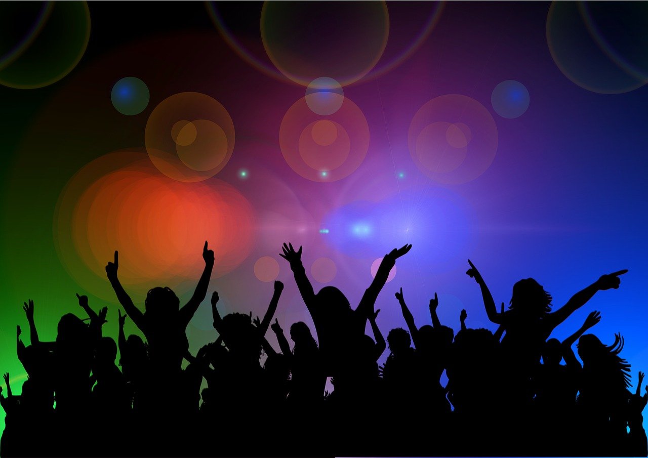 cheers, pleasure, poor, community, silhouette, people, move, leap, dance, to dance, light, lust for life, enjoyment of life, party, club, night club, dance bar, dance club, music, fun, mood, dance, party, party, party, party, music, music, music, music, music