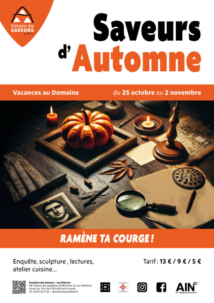 Saveurs d'automne 2025 affiche Domaine des Saveurs
