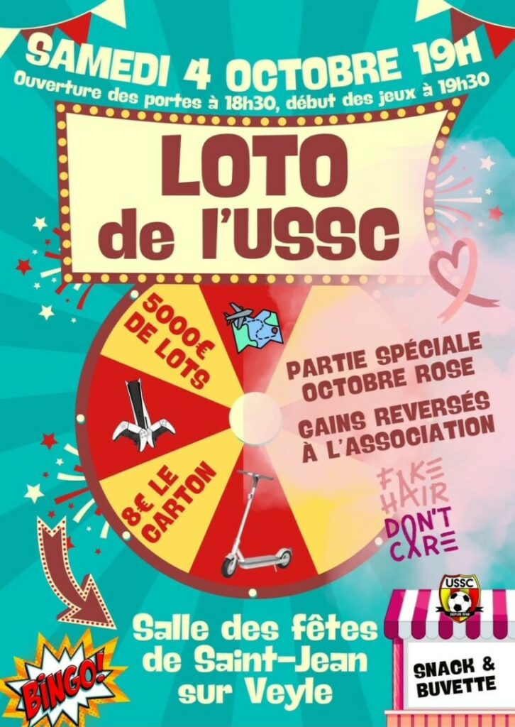 Affiche loto USSC 2025