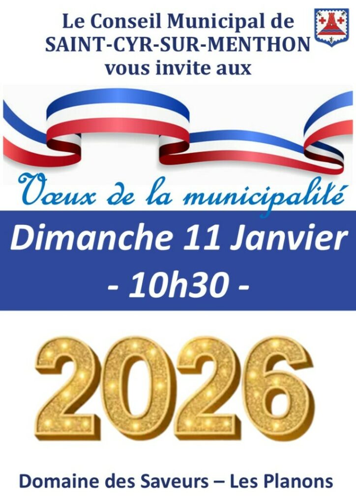 affiche voeux municipalité 2026