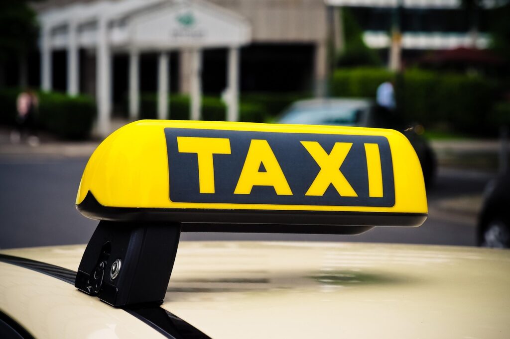 taxi, sign, automobile, means of rail transport, a notice, transport, road, means of transport, vehicle, marking, passenger transport, taxi sign, car, symbol, car wallpapers, yellow