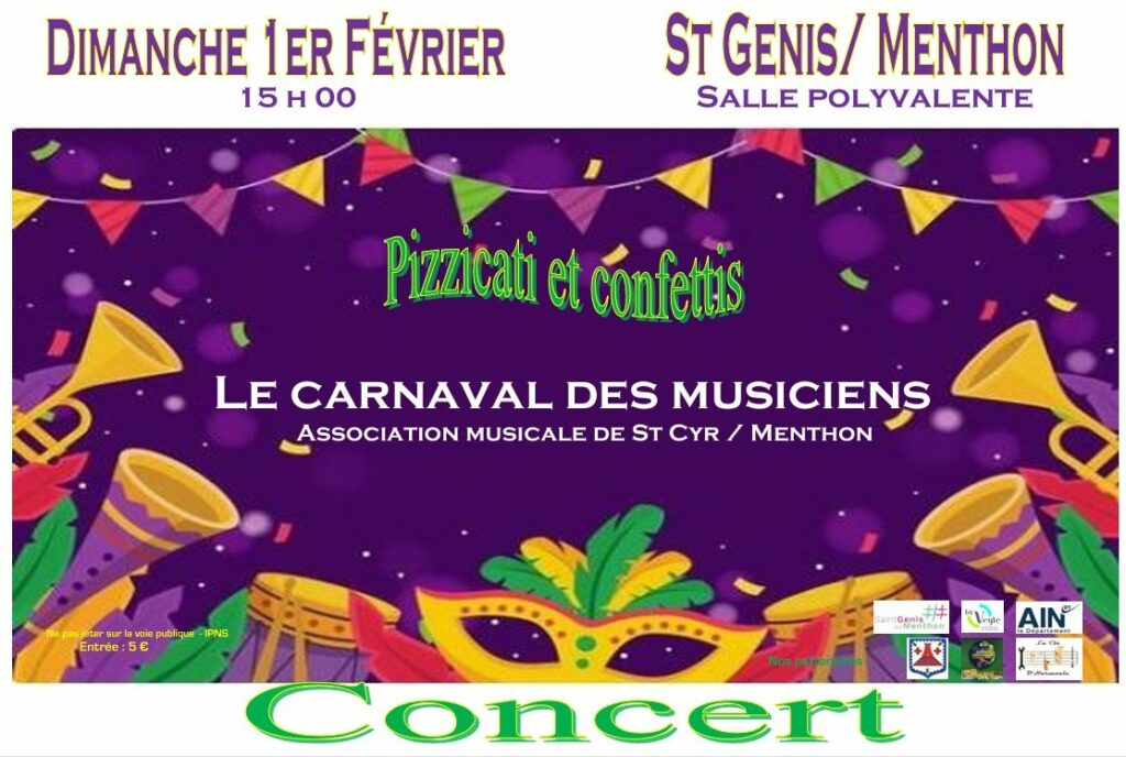Affiche Concert St Cyr 1er février 2026