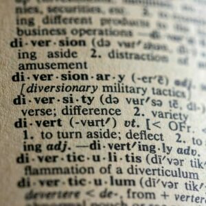 a close up of a book with a lot of words on it