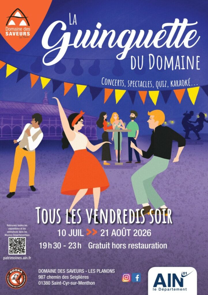 Affiche Guinguette 2026 au Domaine des Saveurs Les Planons